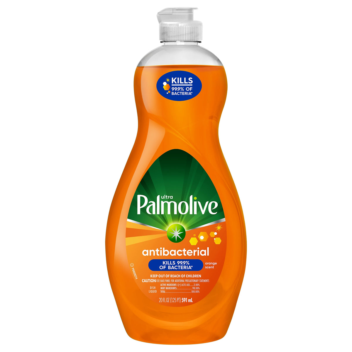 Palmolive Ultra Antibacterial Liquid Dish Soap, Orange, 20 oz.