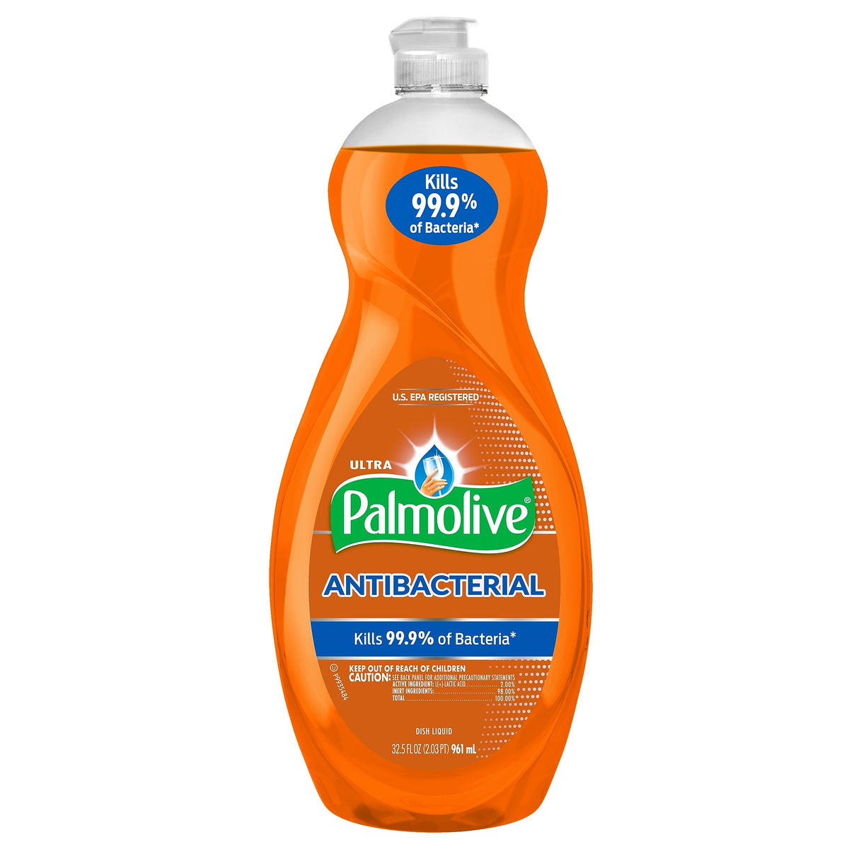 Palmolive Ultra Antibacterial Liquid Dish Soap, Orange, 32.5 oz.