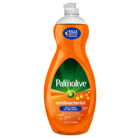 Palmolive Ultra Antibacterial Liquid Dish Soap, Orange, 32.5 oz.