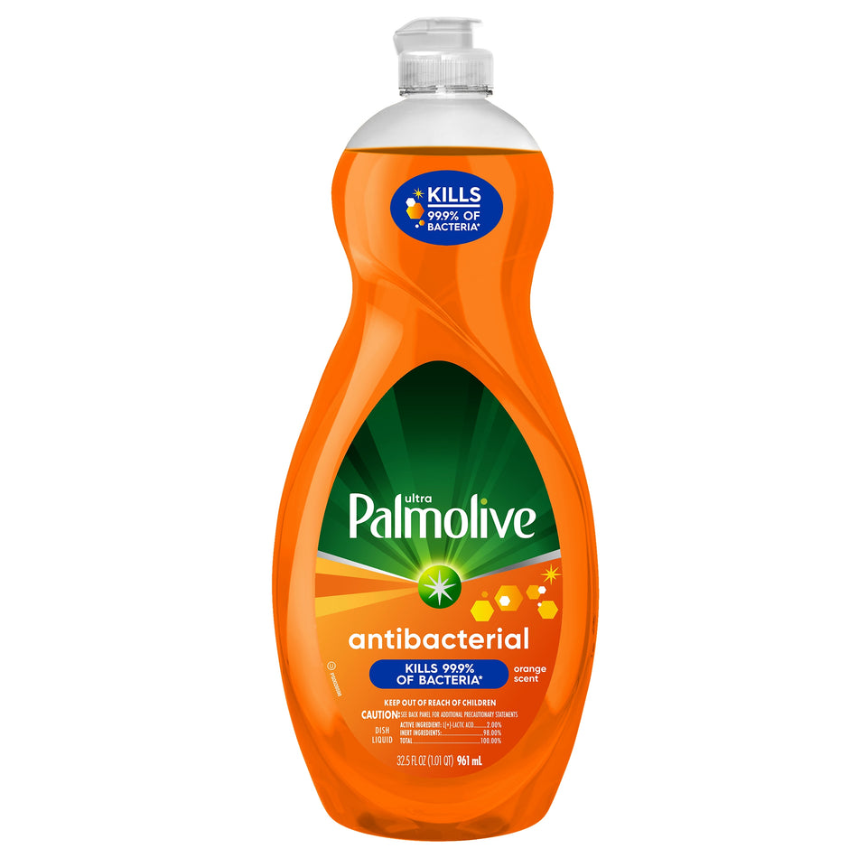 Palmolive Ultra Antibacterial Liquid Dish Soap, Orange, 32.5 oz.