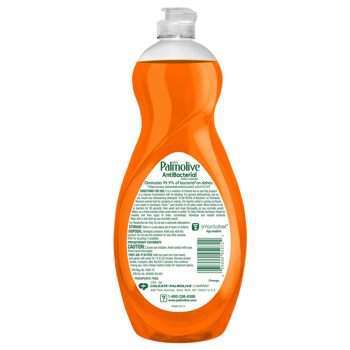 Palmolive Ultra Antibacterial Liquid Dish Soap, Orange, 32.5 oz.