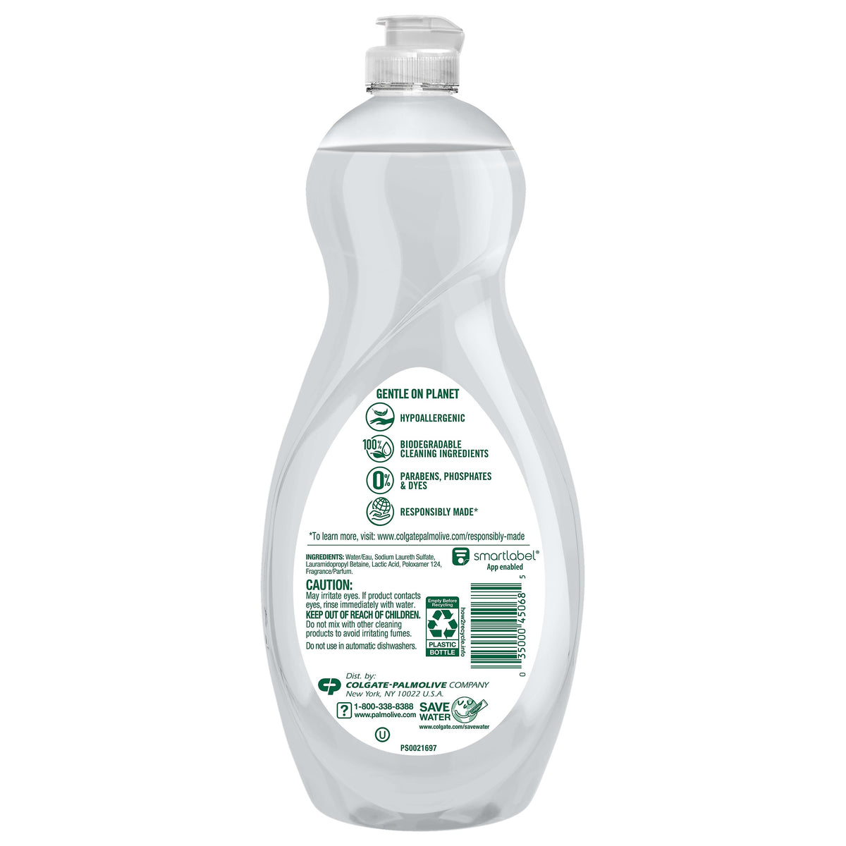 Palmolive Ultra Pure + Clear Liquid Dish Soap, Clean, 32.5 oz.