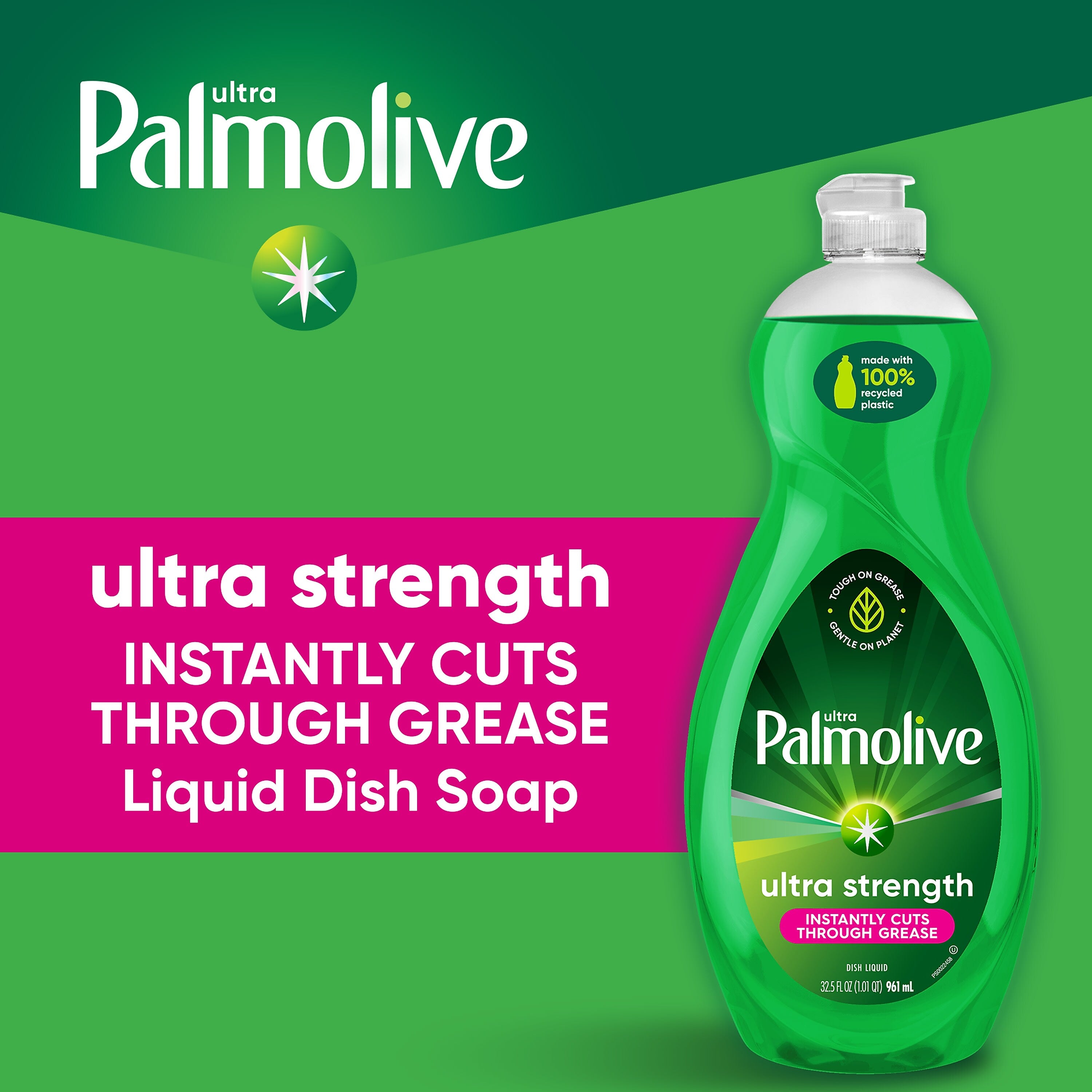 Palmolive Ultra Strength Liquid Dish Soap, Original Scent, 32.56 oz.