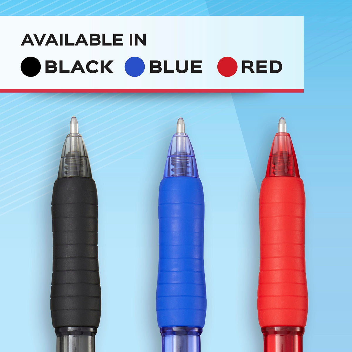 Paper Mate Ballpoint Pen, Profile Retractable Pen, Medium Point, Blue Ink, 4/Pack