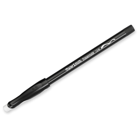 Paper Mate Eraser Mate Erasable Ballpoint Pen, Medium Point, Black Ink, 5/Pack