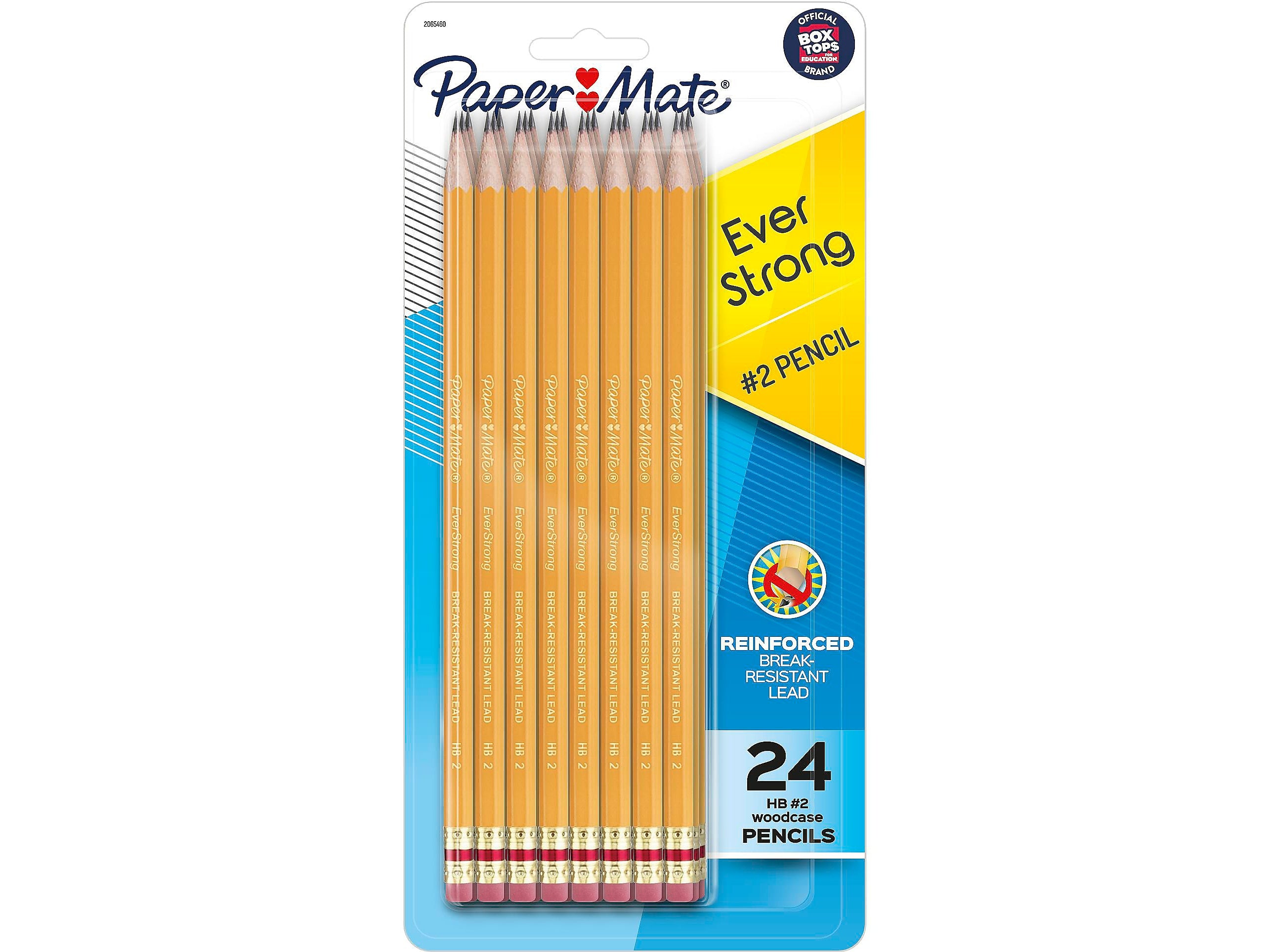 Paper Mate EverStrong Pre-Sharpened Wooden Pencil, 1.3mm, #2 Medium Lead, 2 Dozen