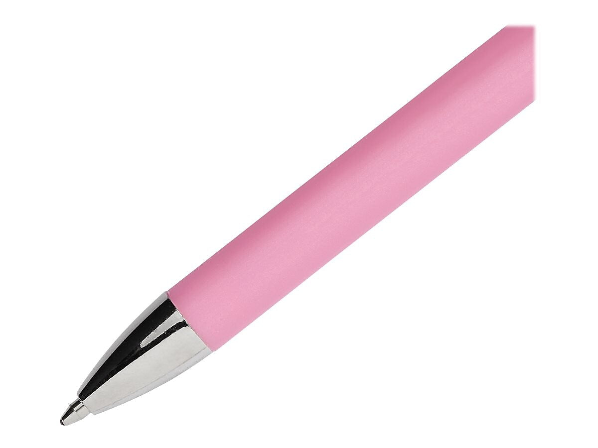 Paper Mate FlexGrip Elite Write for Hope Retractable Ballpoint Pen, Medium Point, Black Ink, Dozen