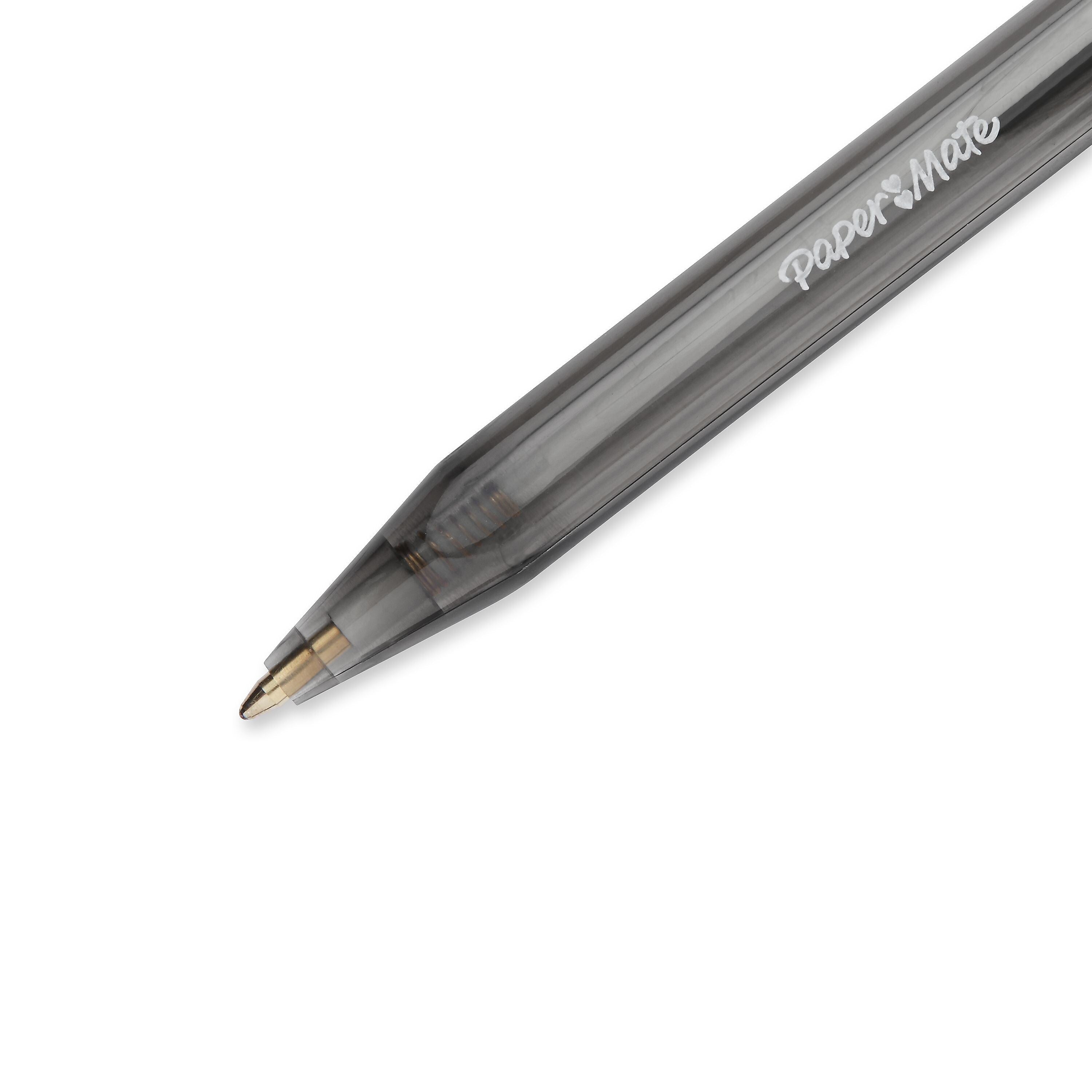 Paper Mate InkJoy 100RT Retractable Ballpoint Pen, Medium Point, Black Ink, Dozen