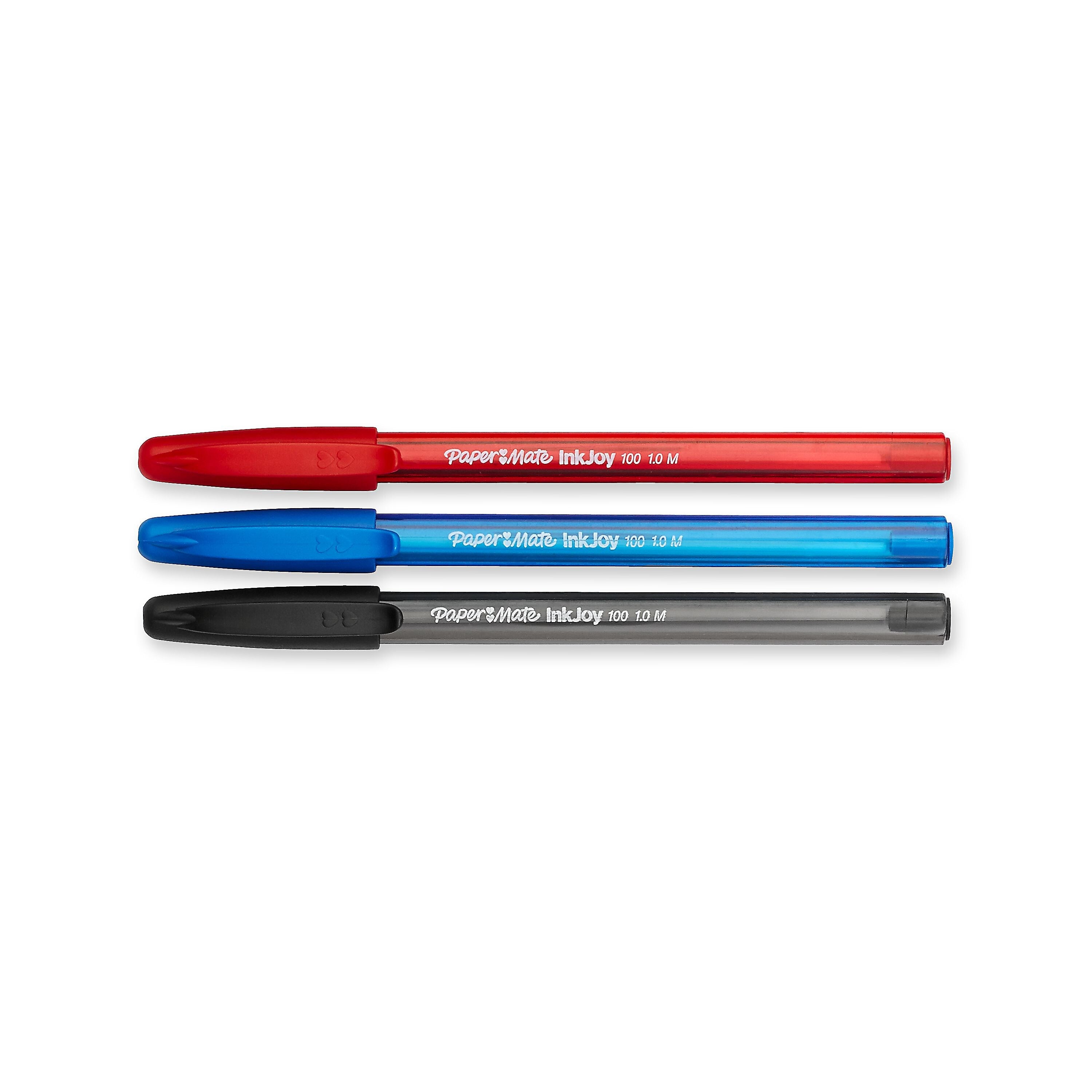 Paper Mate InkJoy 100ST Ballpoint Pen, Medium Point, Assorted Ink, 8/Pack
