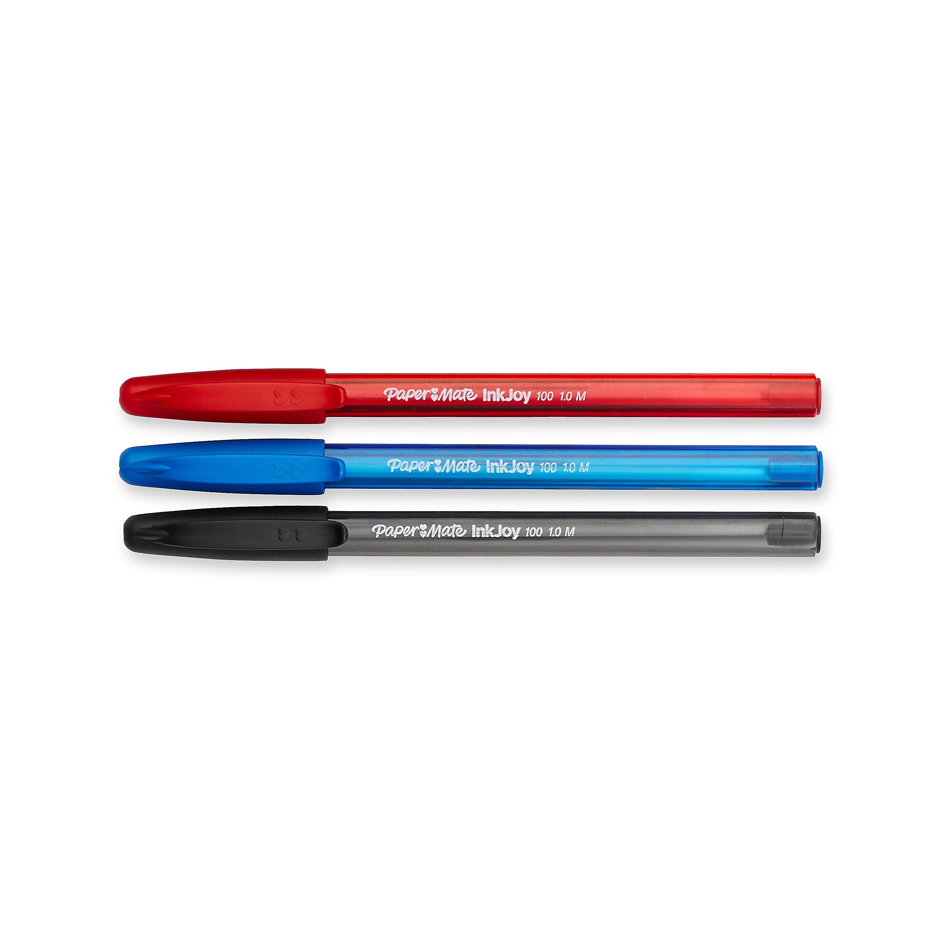 Paper Mate InkJoy 100ST Ballpoint Pen, Medium Point, Assorted Ink, 8/Pack