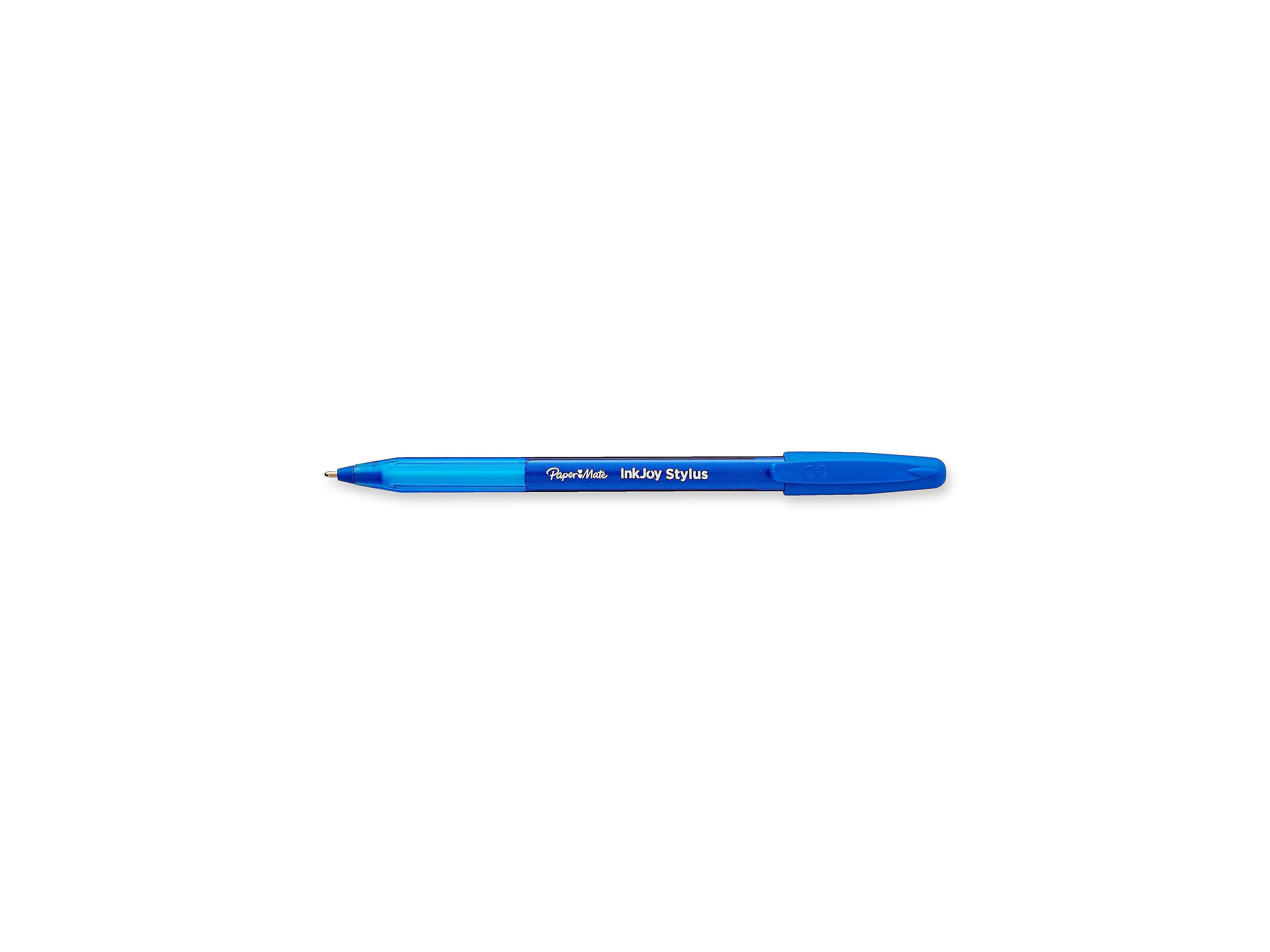 Paper Mate InkJoy 2 in 1 Stylus Ballpoint Pen, Medium Point, Blue Ink, Dozen