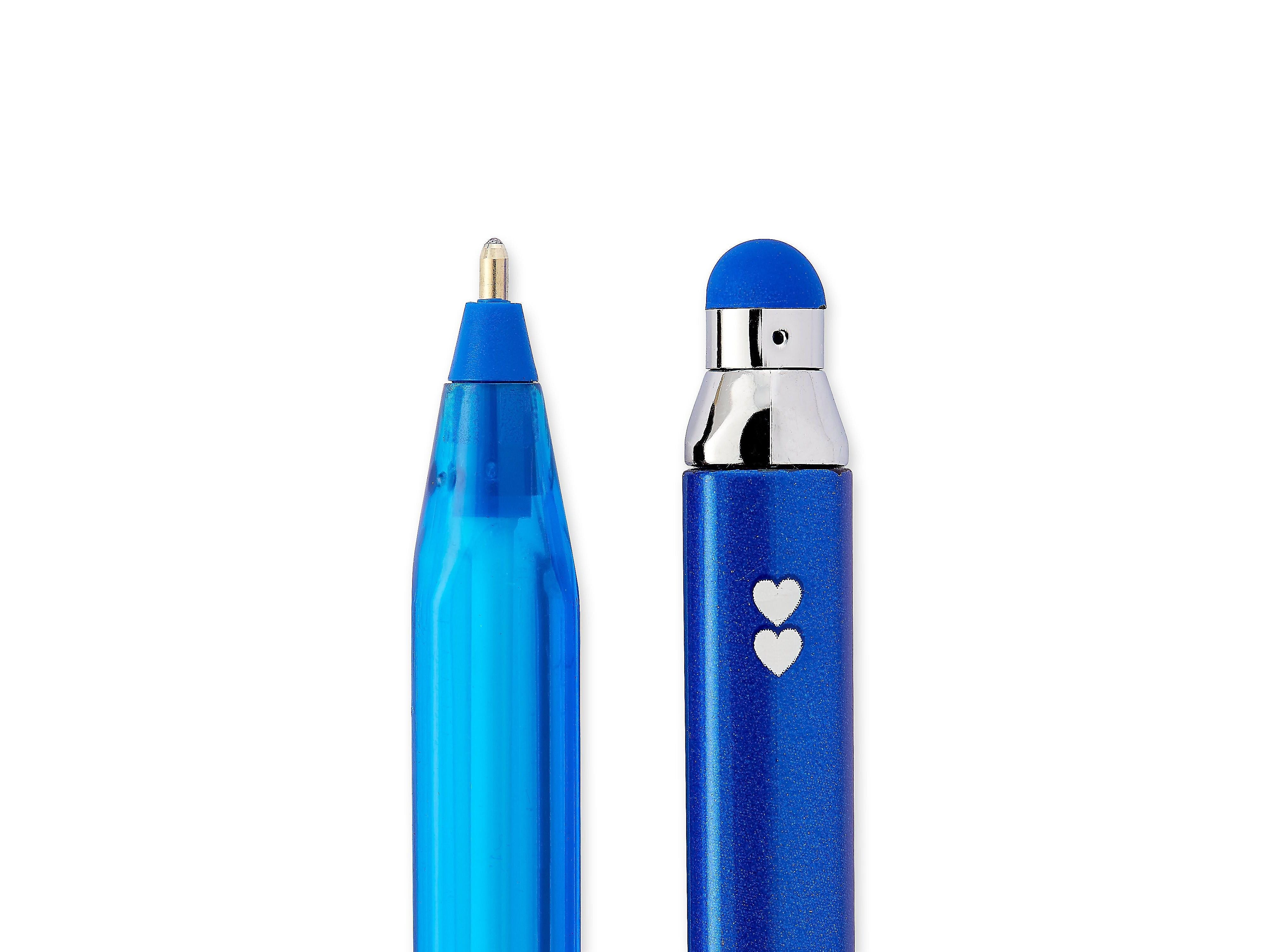Paper Mate InkJoy 2 in 1 Stylus Ballpoint Pen, Medium Point, Blue Ink, Dozen