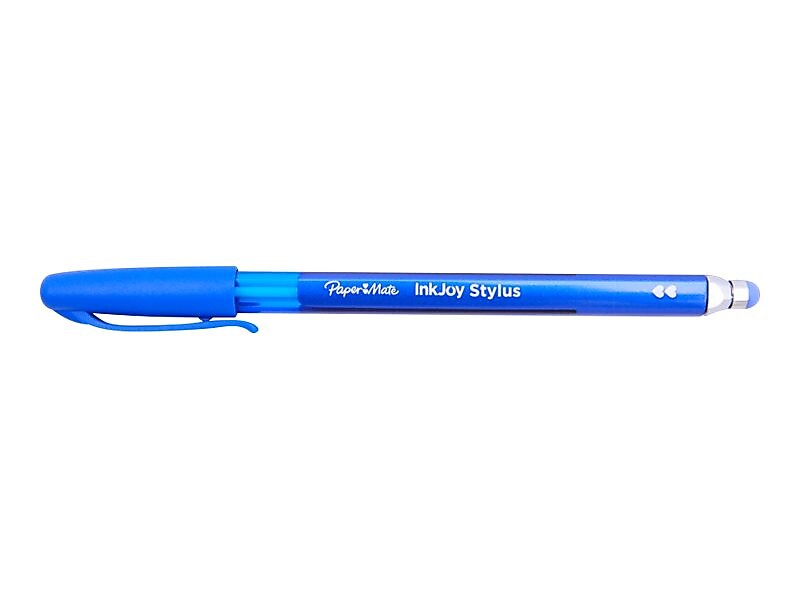Paper Mate InkJoy 2 in 1 Stylus Ballpoint Pen, Medium Point, Blue Ink, Dozen