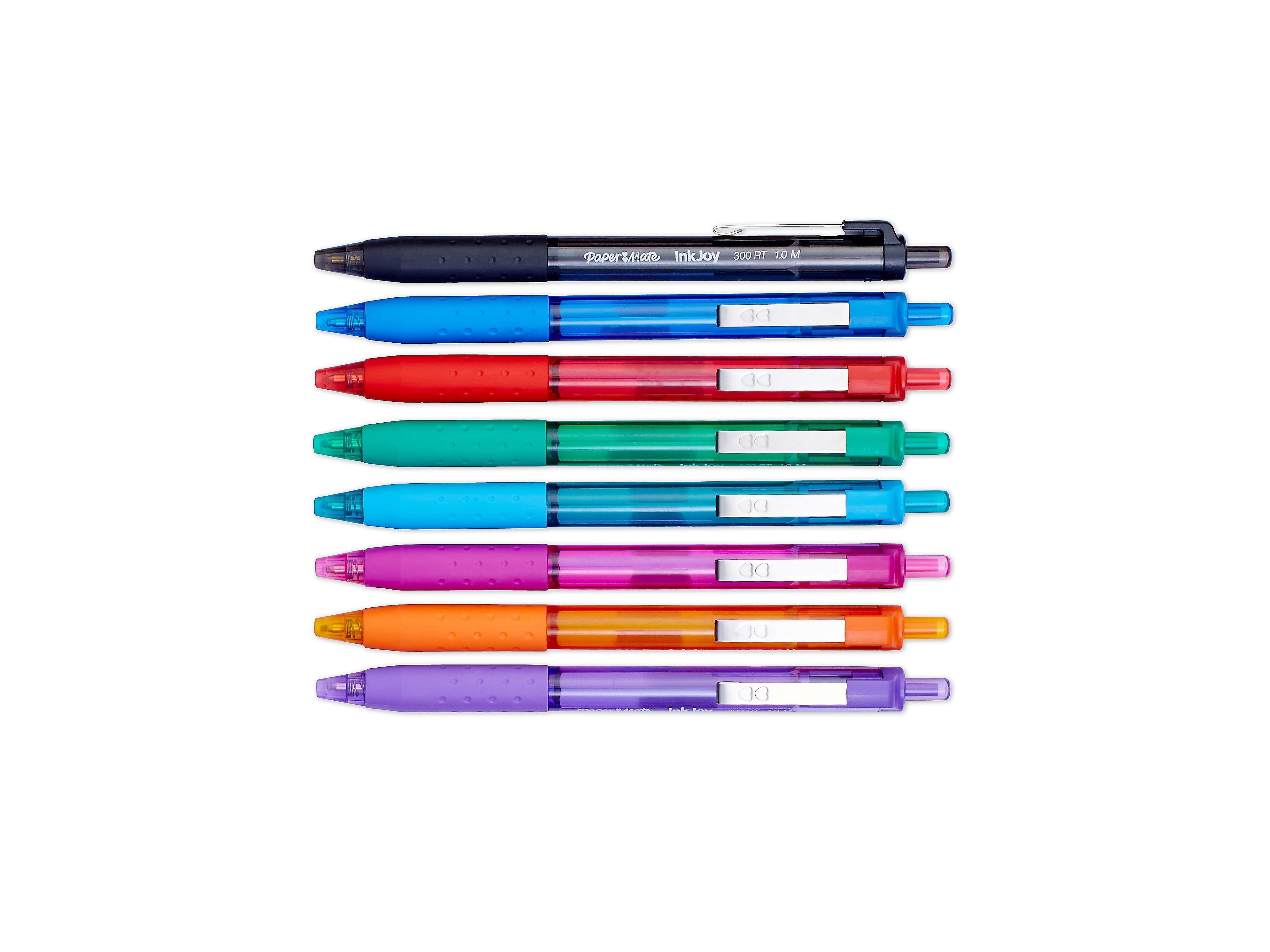 Paper Mate InkJoy 300 RT Retractable Ballpoint Pen, Medium Point, Assorted Ink, 24/Pack