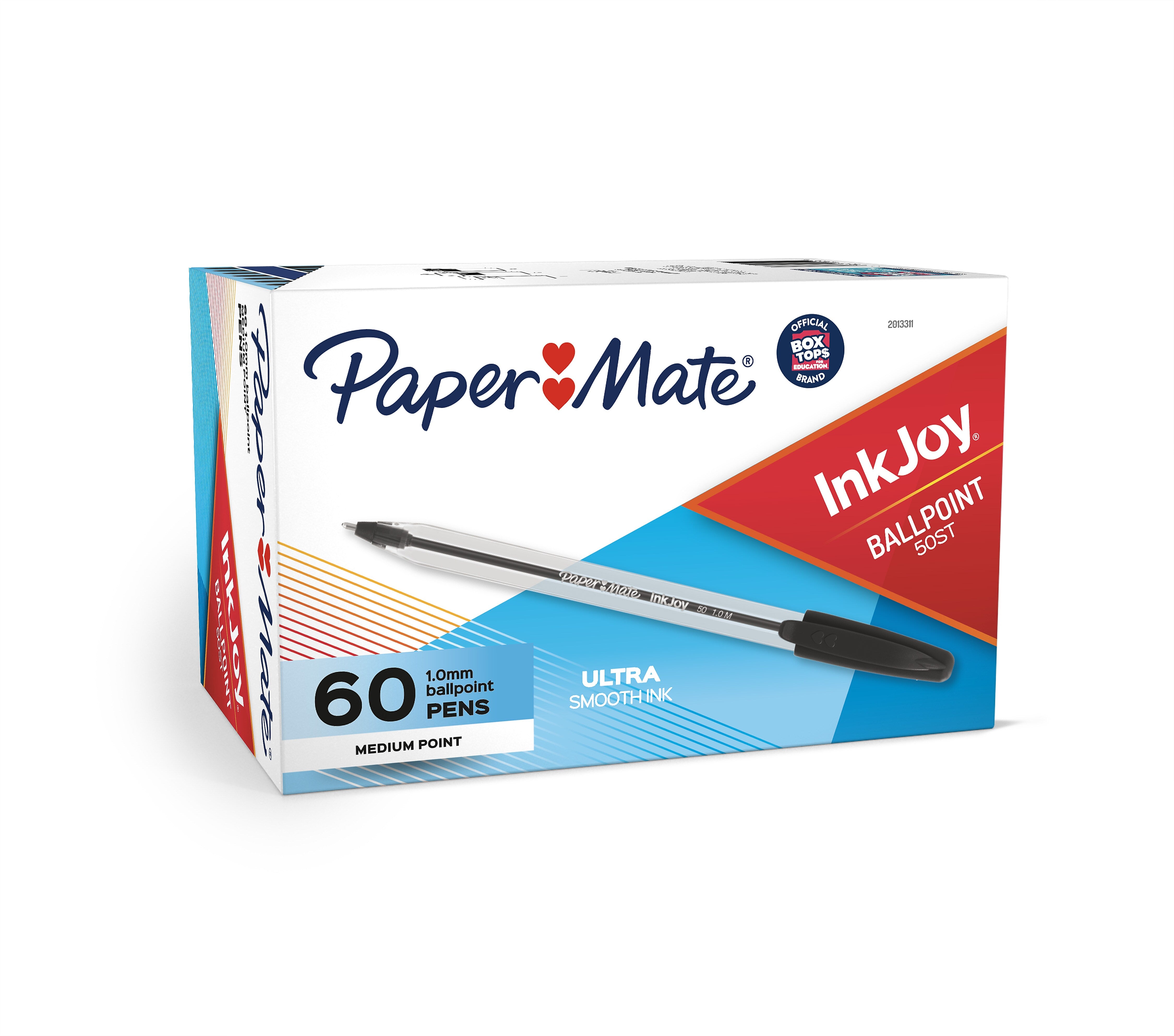 Paper Mate InkJoy 50ST Ballpoint Pen, Medium Point, Black, 60/Pack