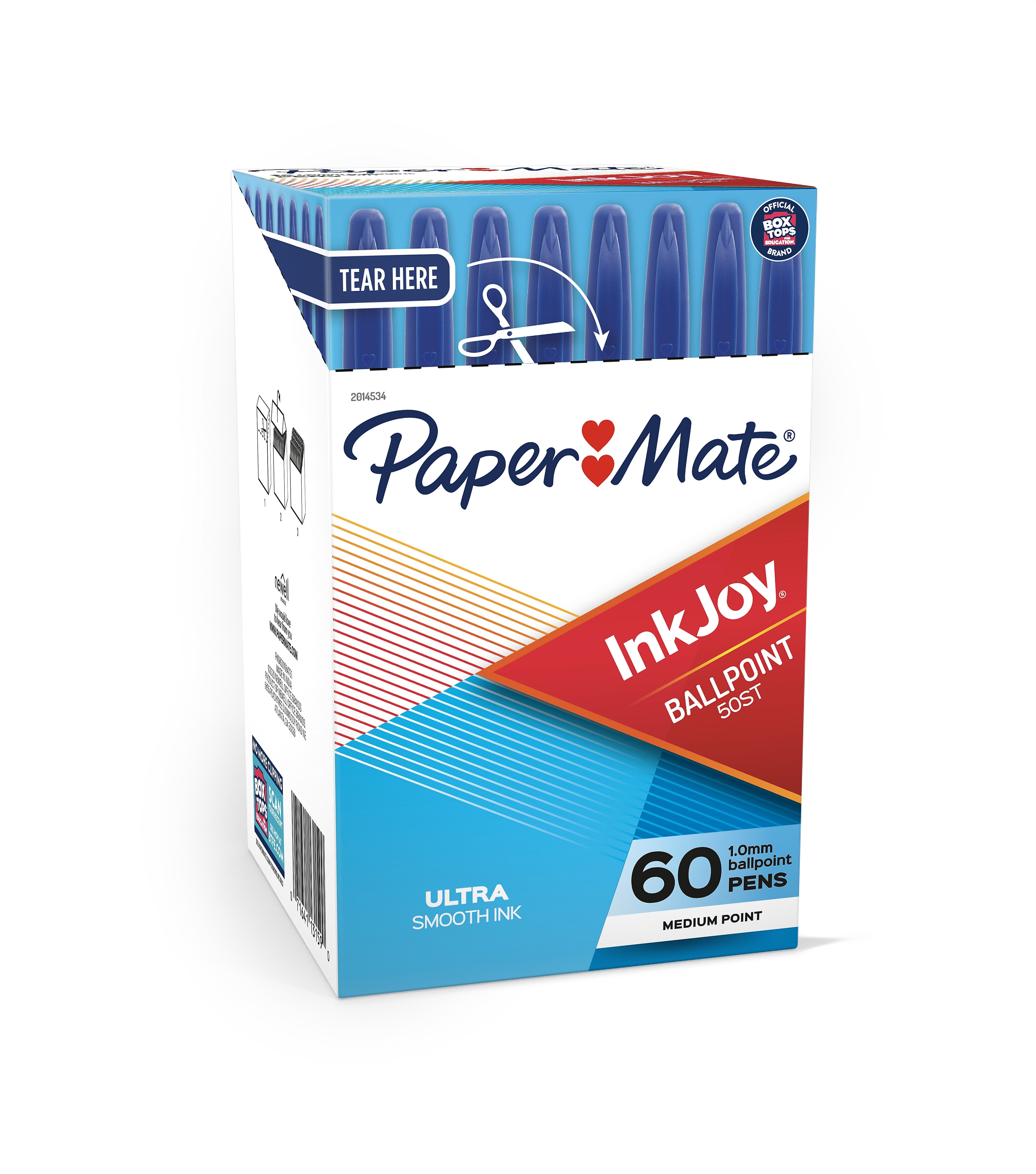 Paper Mate InkJoy 50ST Ballpoint Pen, Medium Point, Blue Ink, 60/Pack