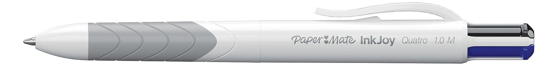 Paper Mate InkJoy Quatro Retractable Ballpoint Pen, Medium Point, Assorted Ink, 3/Pack