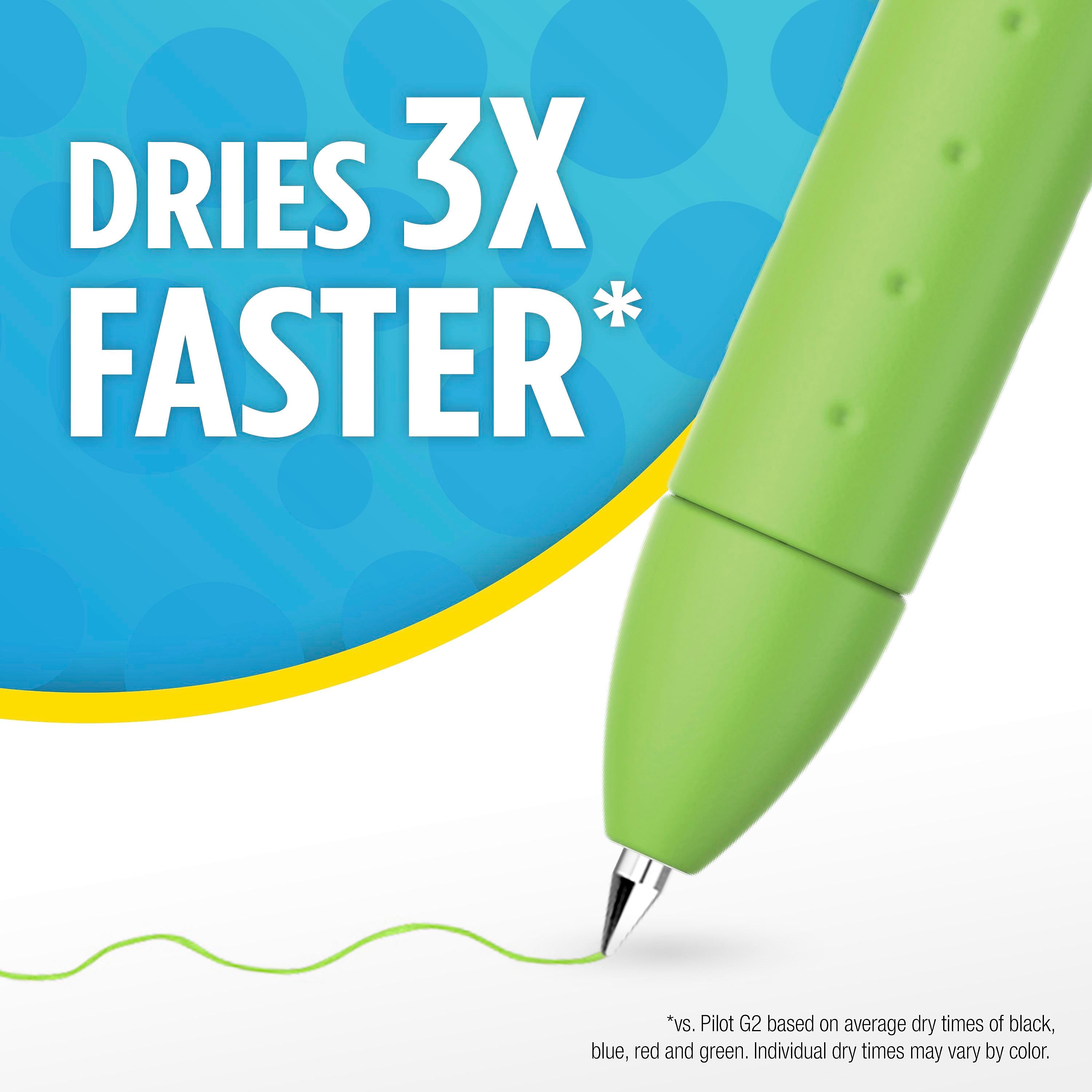 Paper Mate InkJoy Retractable Gel Pen, Fine Point, Blue Ink, Dozen