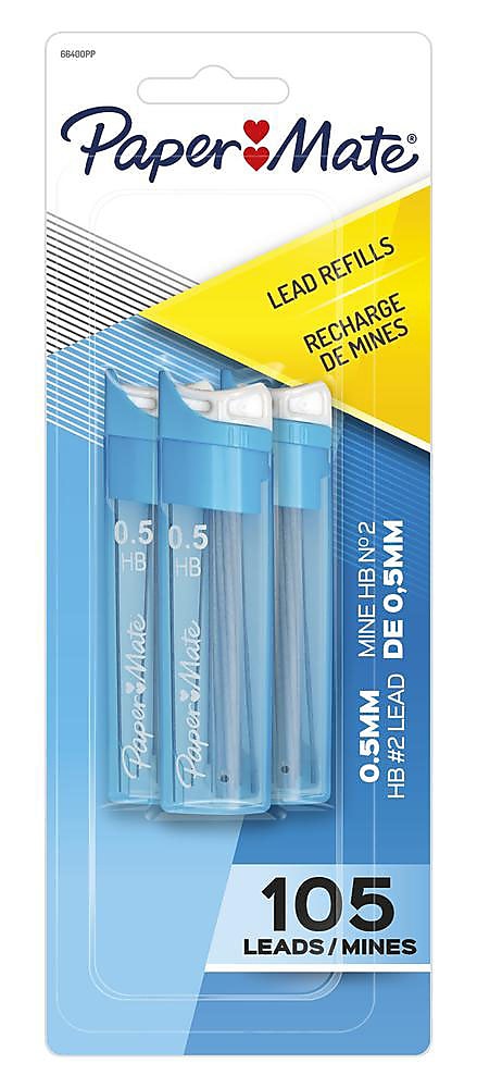 Paper Mate Lead Refill, 0.5mm, 35/Leads, 3/Pack