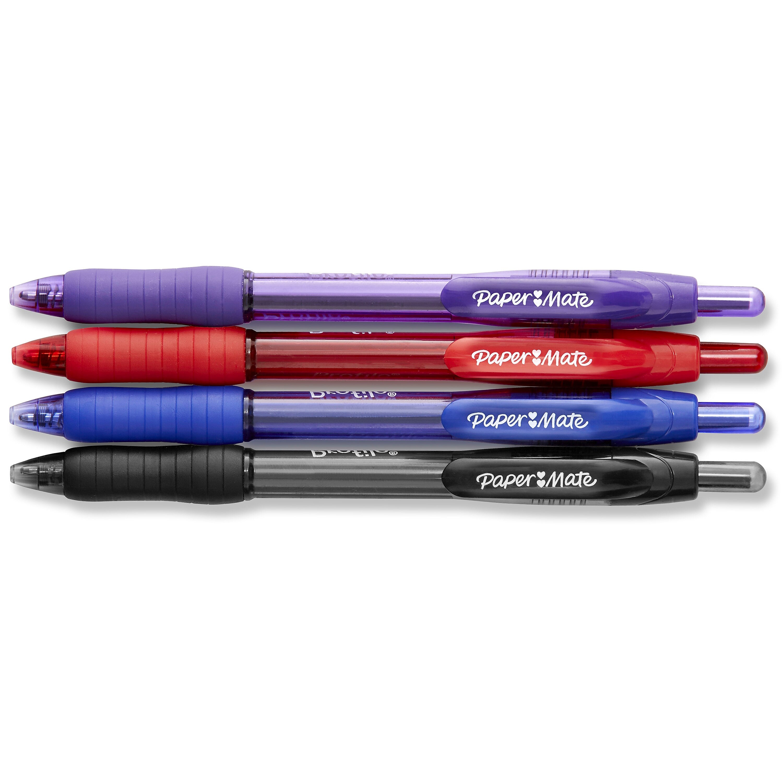 Paper Mate Profile Retractable Ballpoint Pen, Bold Point, Assorted Ink, 4/Pack