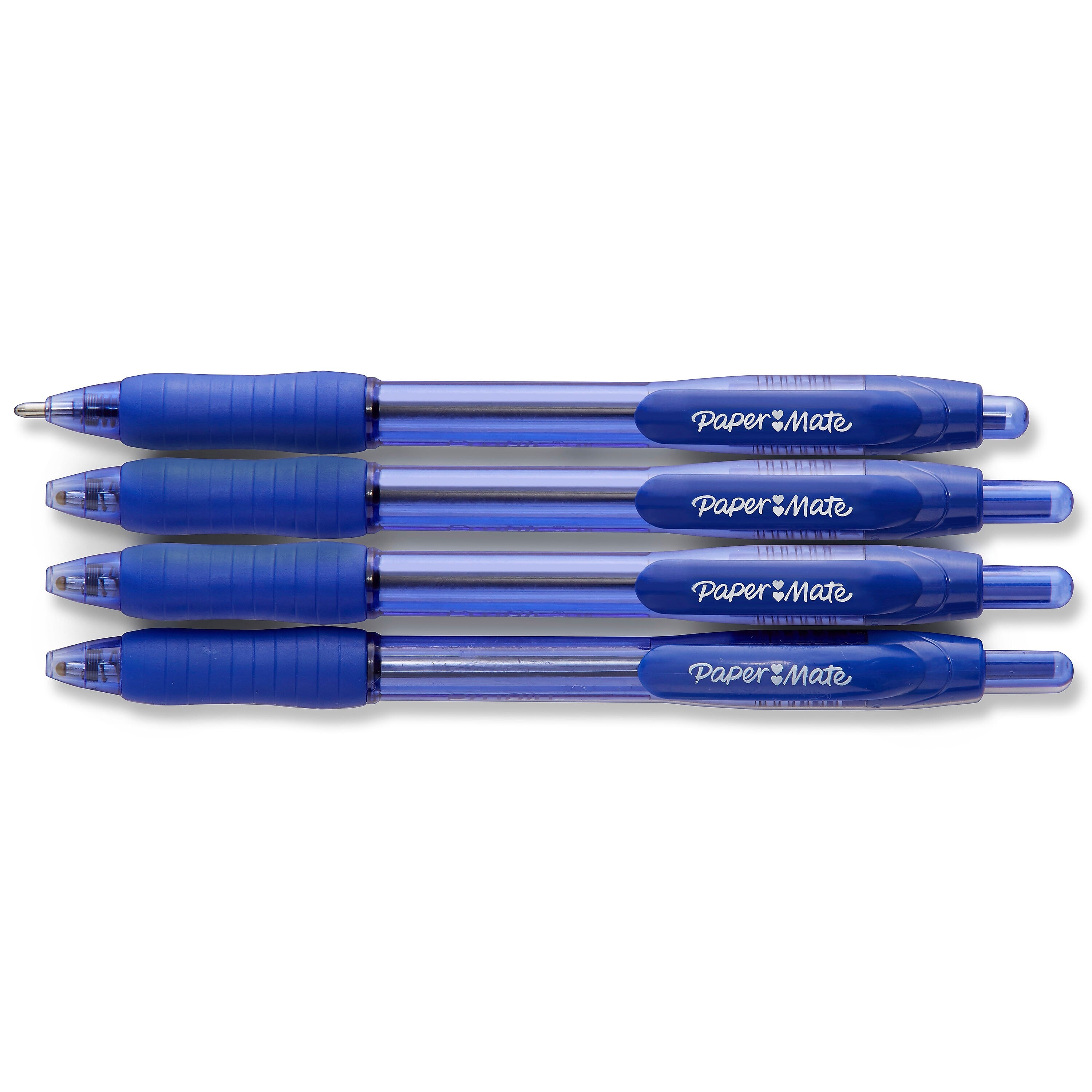 Paper Mate Profile Retractable Ballpoint Pen, Bold Point, Blue Ink, 4/Pack
