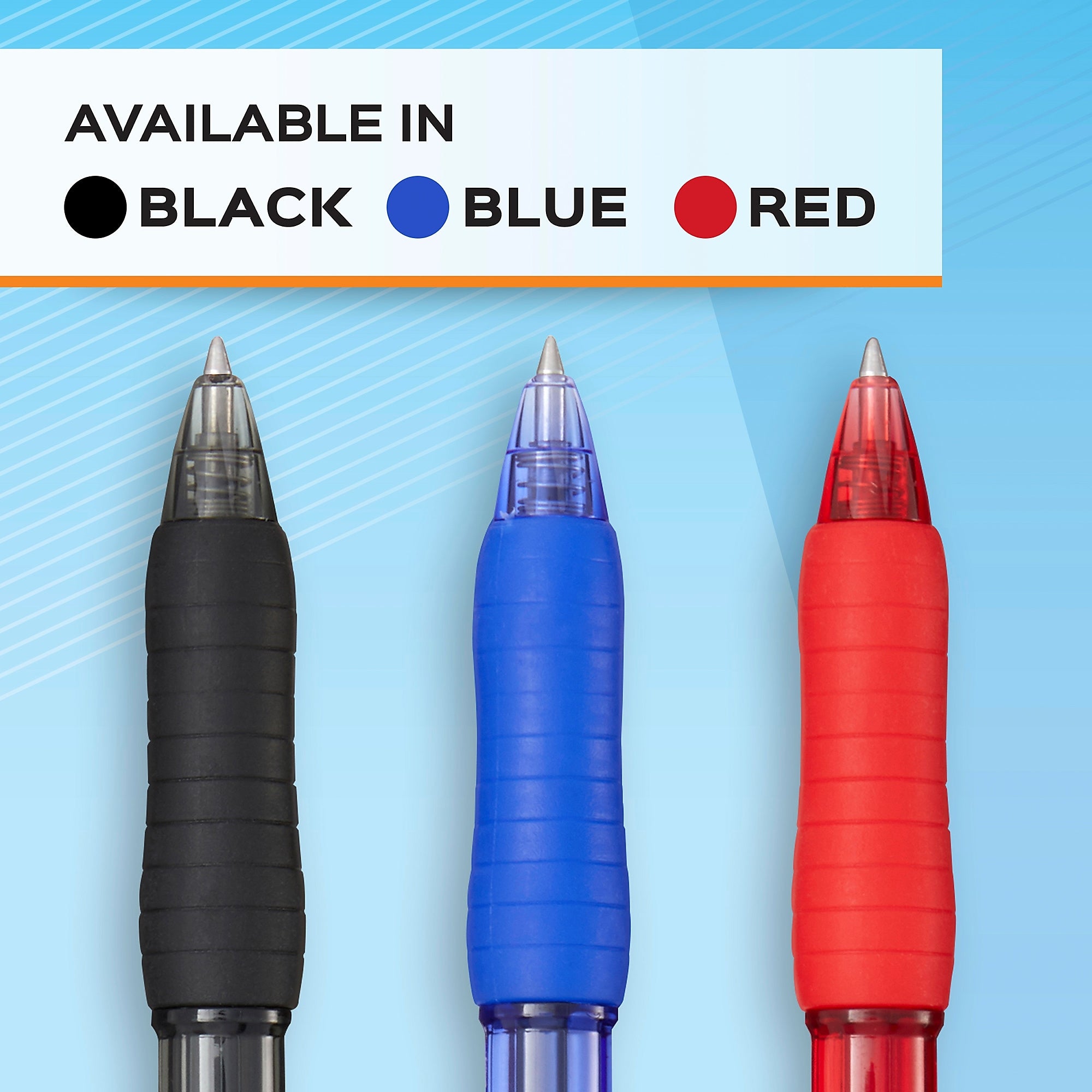 Paper Mate Profile Retractable Gel Pen, Bold Point, Black Ink, Dozen