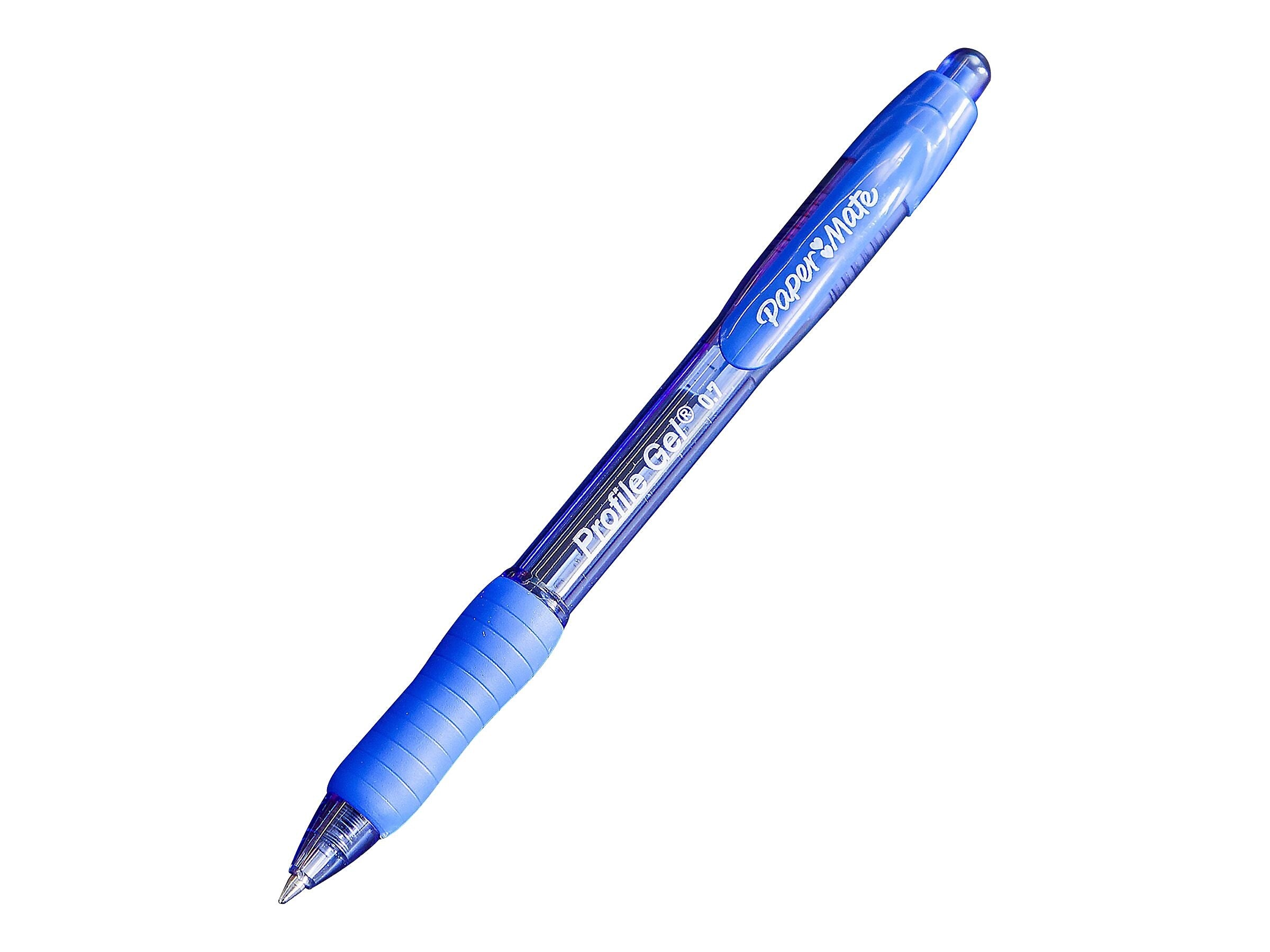 Paper Mate Profile Retractable Gel Pen, Bold Point, Blue Ink, Dozen