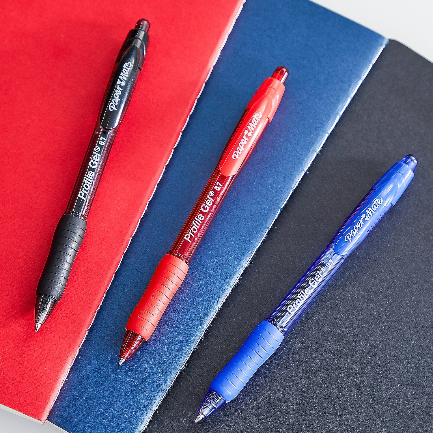 Paper Mate Profile Retractable Gel Pen, Fine Point, Black Ink, Dozen
