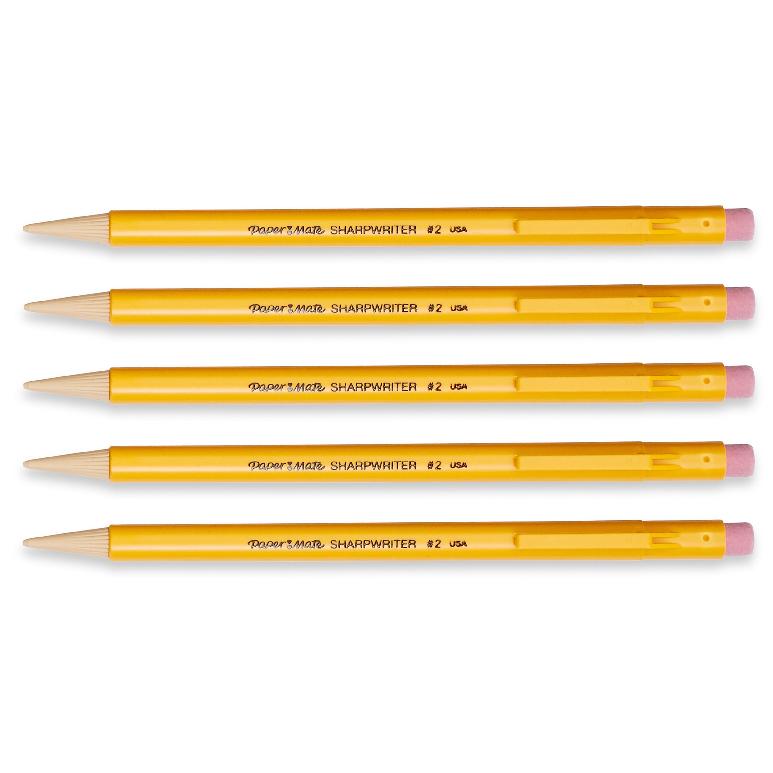 Paper Mate SharpWriter Mechanical Pencil, 0.7mm, #2 Medium Lead, 5/Pack