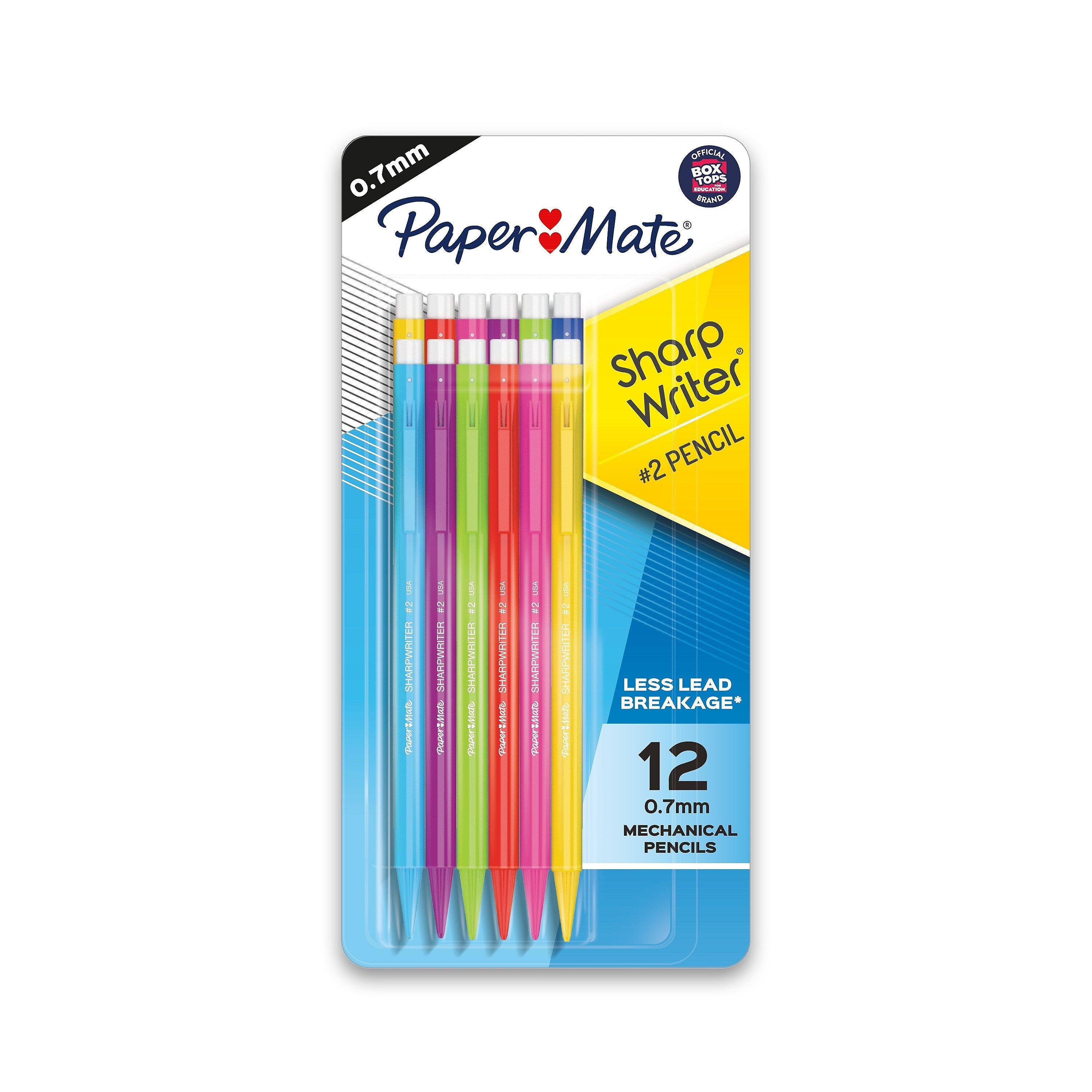 Paper Mate SharpWriter Mechanical Pencil, 0.7mm, #2 Medium Lead, Dozen