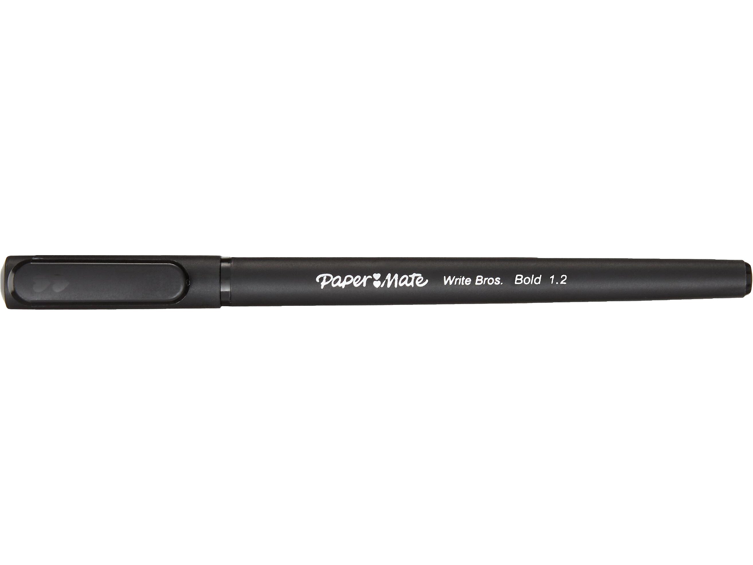 Paper Mate Write Bros. Ballpoint Pen, Bold Point, Black Ink, Dozen