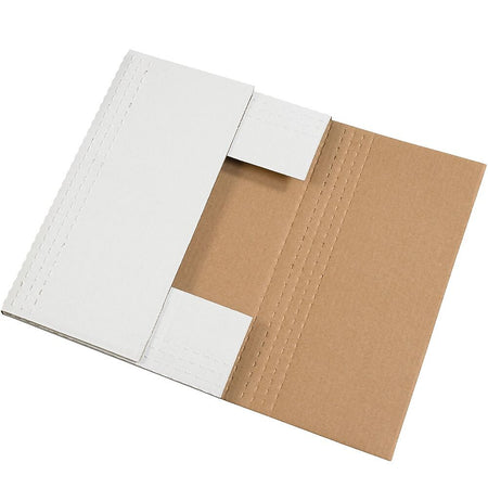 Partners Brand Easy-Fold Mailers, 24" x 18" x 2", White, 50/Bundle