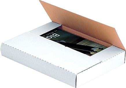 Partners Brand Easy-Fold Mailers, 9 5/8" x 6 5/8" x 2 1/2", White, 50/Bundle