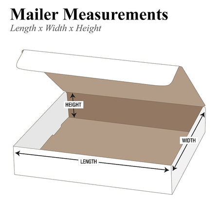 Partners Brand Literature Mailers, 9" x 6 1/2" x 1 3/4", White, 50/Bundle