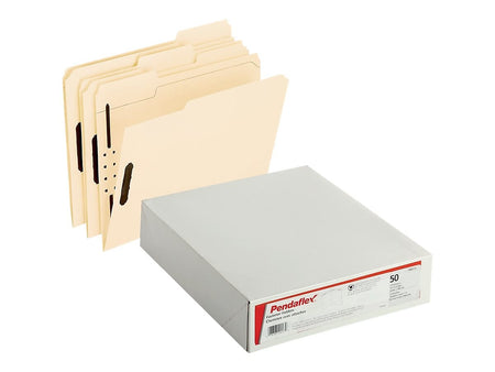 Pendaflex Classification Folder, 2" Expansion, Letter Size, Manila, 50/Box