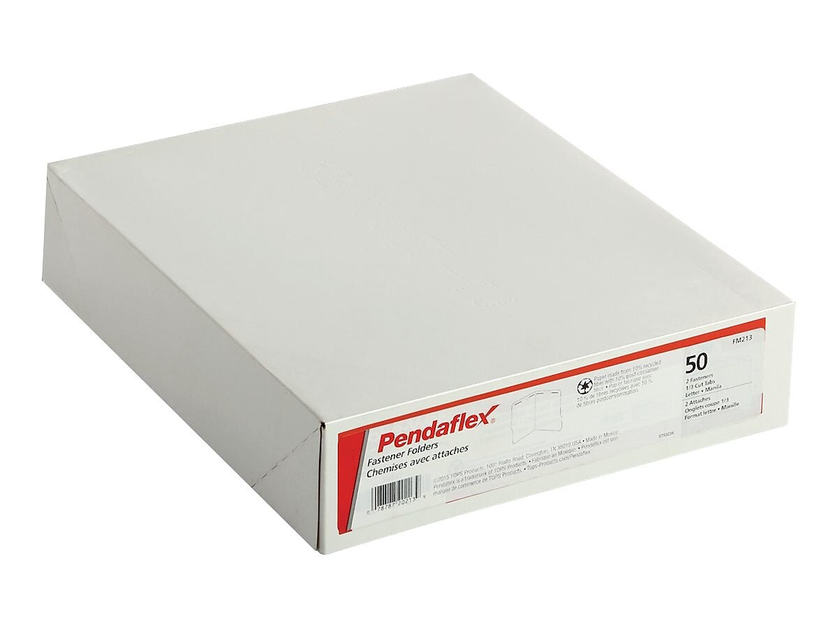 Pendaflex Classification Folder, 2" Expansion, Letter Size, Manila, 50/Box