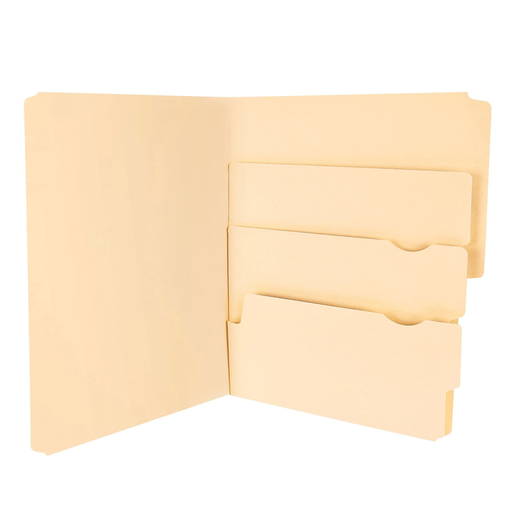 Pendaflex® Divide It Up® 4-Tab File Folder, Letter Size, Manila, 24/Pack