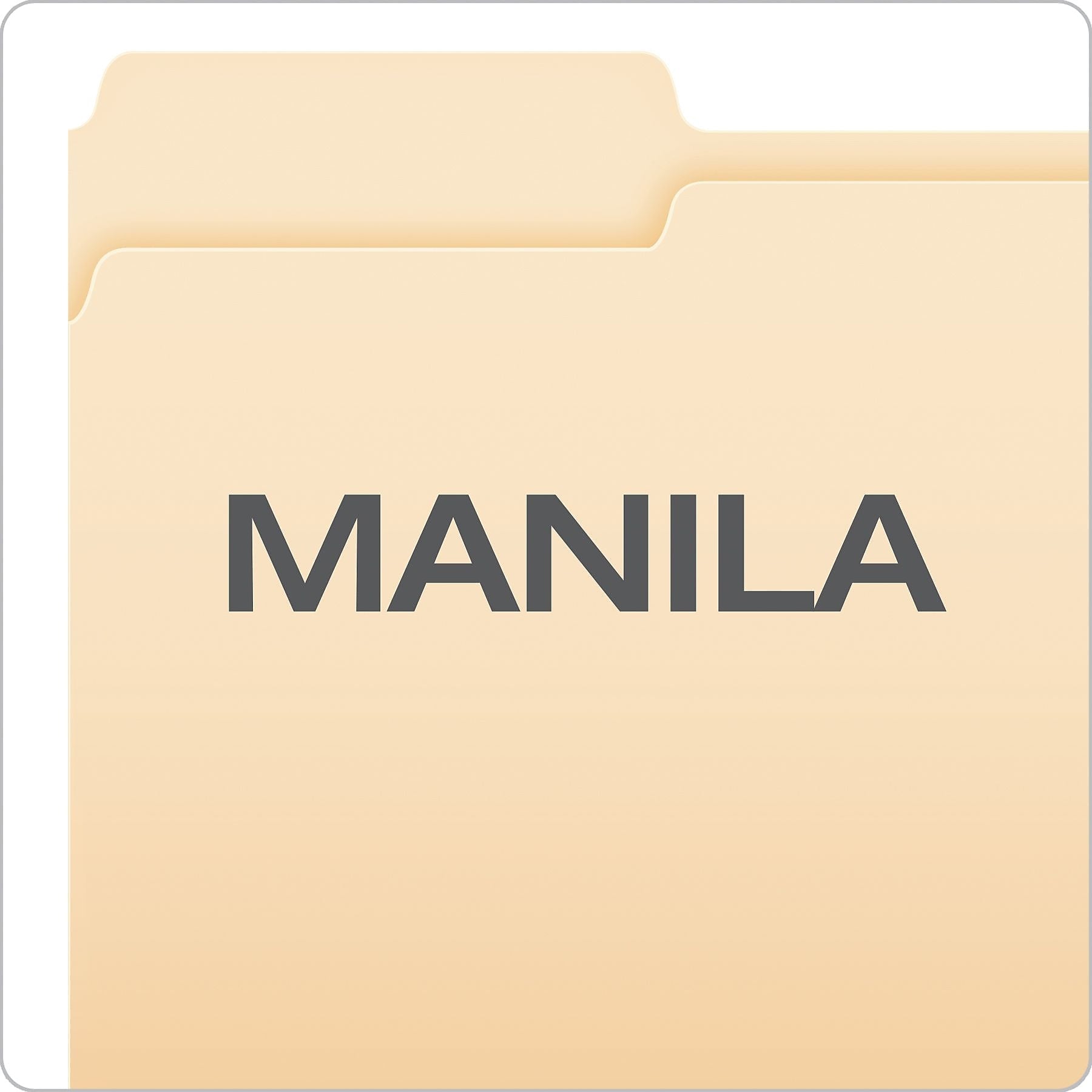 Pendaflex® Double Stuff® 3-Tab File Folder, Letter Size, Manila, 50/Box