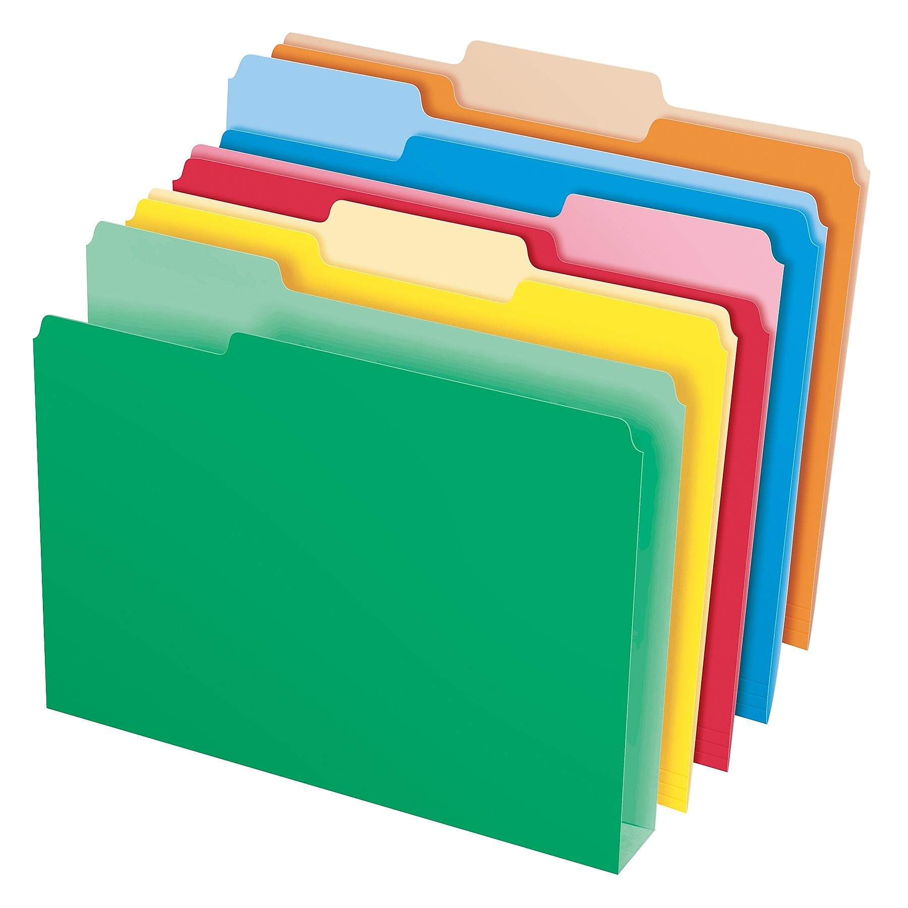 Pendaflex Double Stuff 3-Tab File Folder, Letter Size, Multicolor, 50/Box