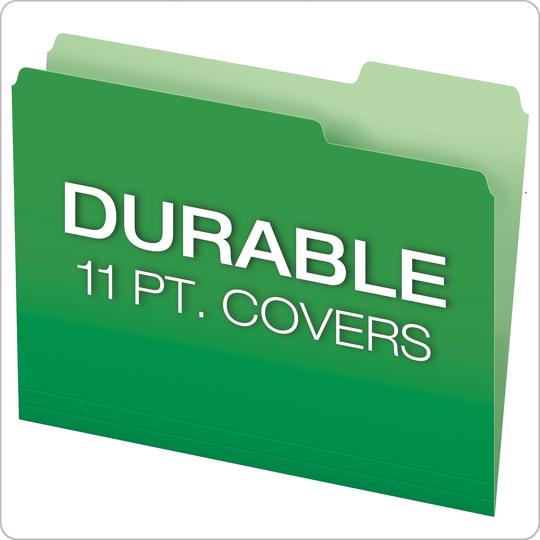 Pendaflex Double Stuff 3-Tab File Folder, Letter Size, Multicolor, 50/Box