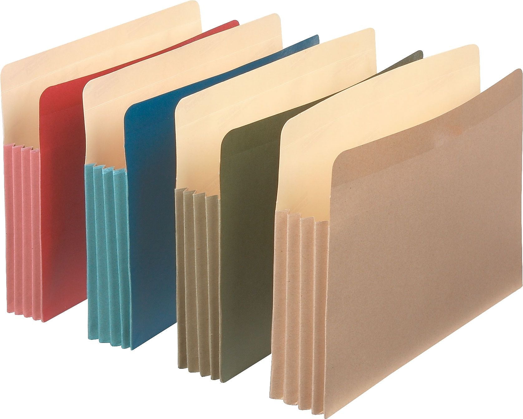 Pendaflex Earthwise 100% Recycled Reinforced File Pocket, 3 1/2