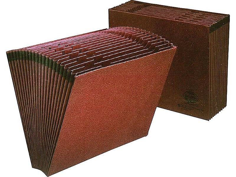 Pendaflex Earthwise Recycled Expanding File, A-Z Index, Letter Size, Redrope