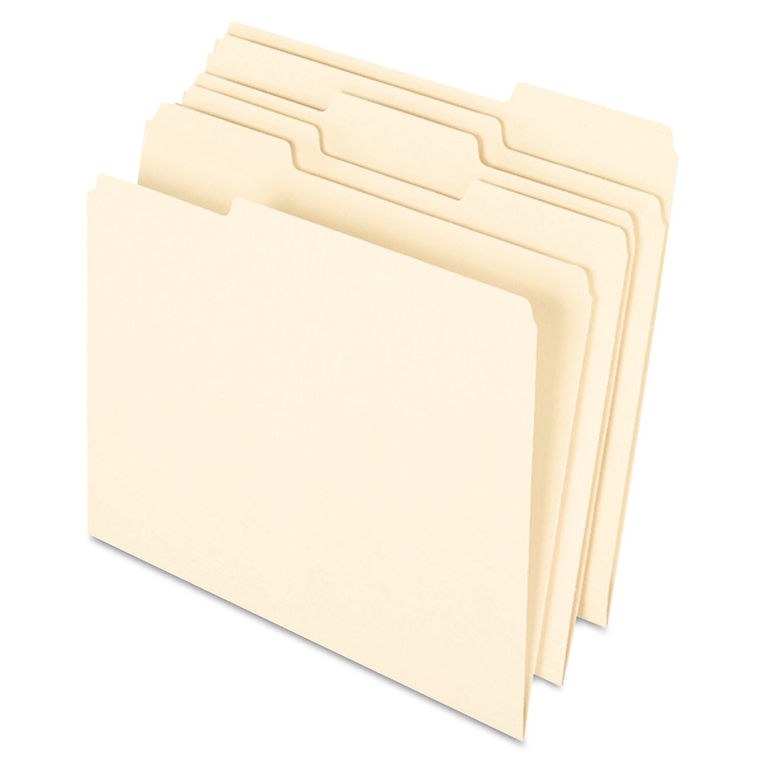 Pendaflex Earthwise Recycled File Folder, 1/3-Cut Tab, Letter Size, Manila, 100/Box