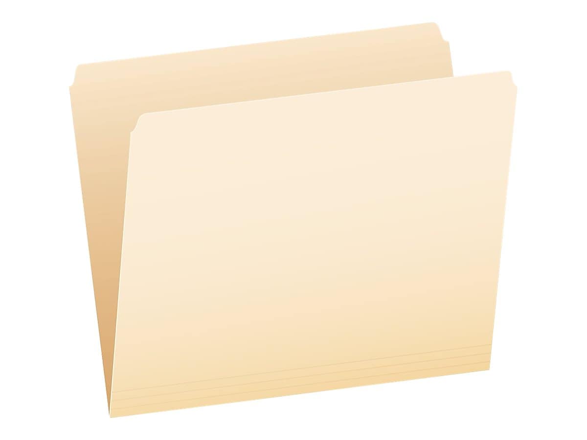 Pendaflex Essentials File Folder, Straight Cut, Letter Size, Manila, 100/Box