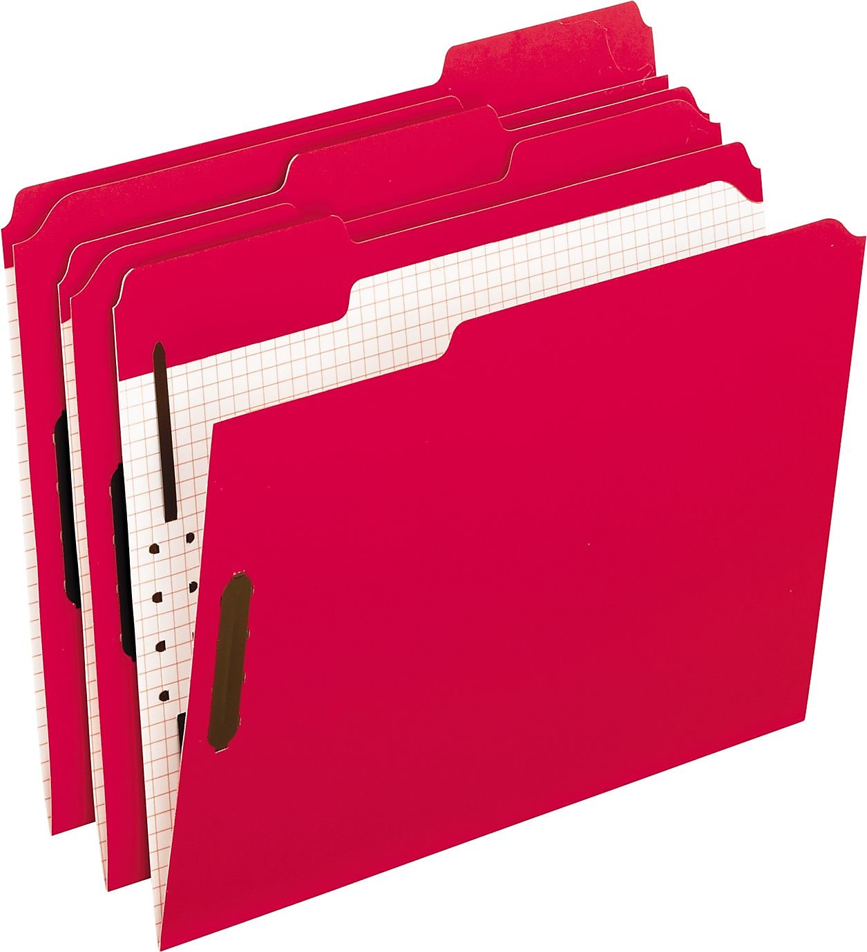 Pendaflex File Folder, 2 Tab, Letter Size, Red, 50/Box