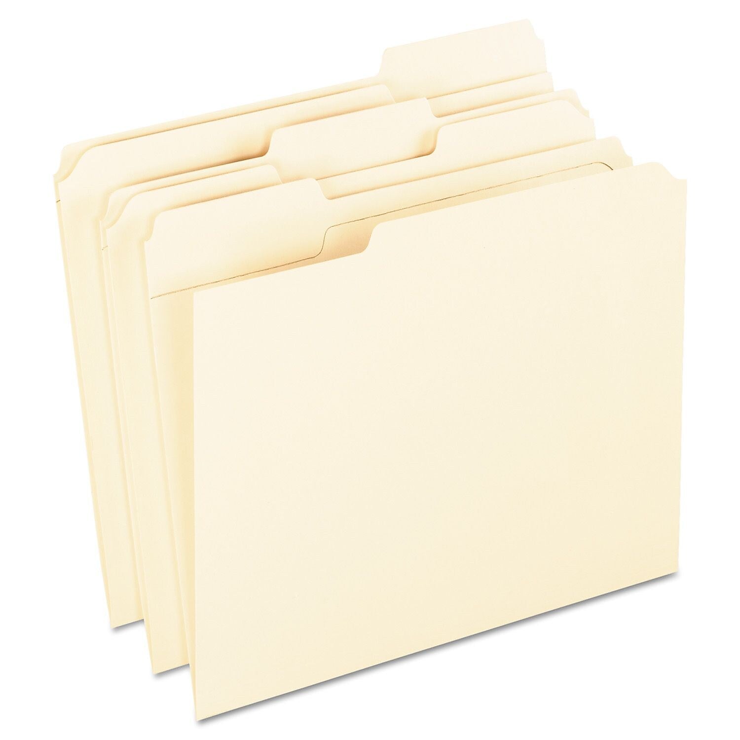 Pendaflex File Folder, 3 Tab, Letter Size, Manila, 100/Box