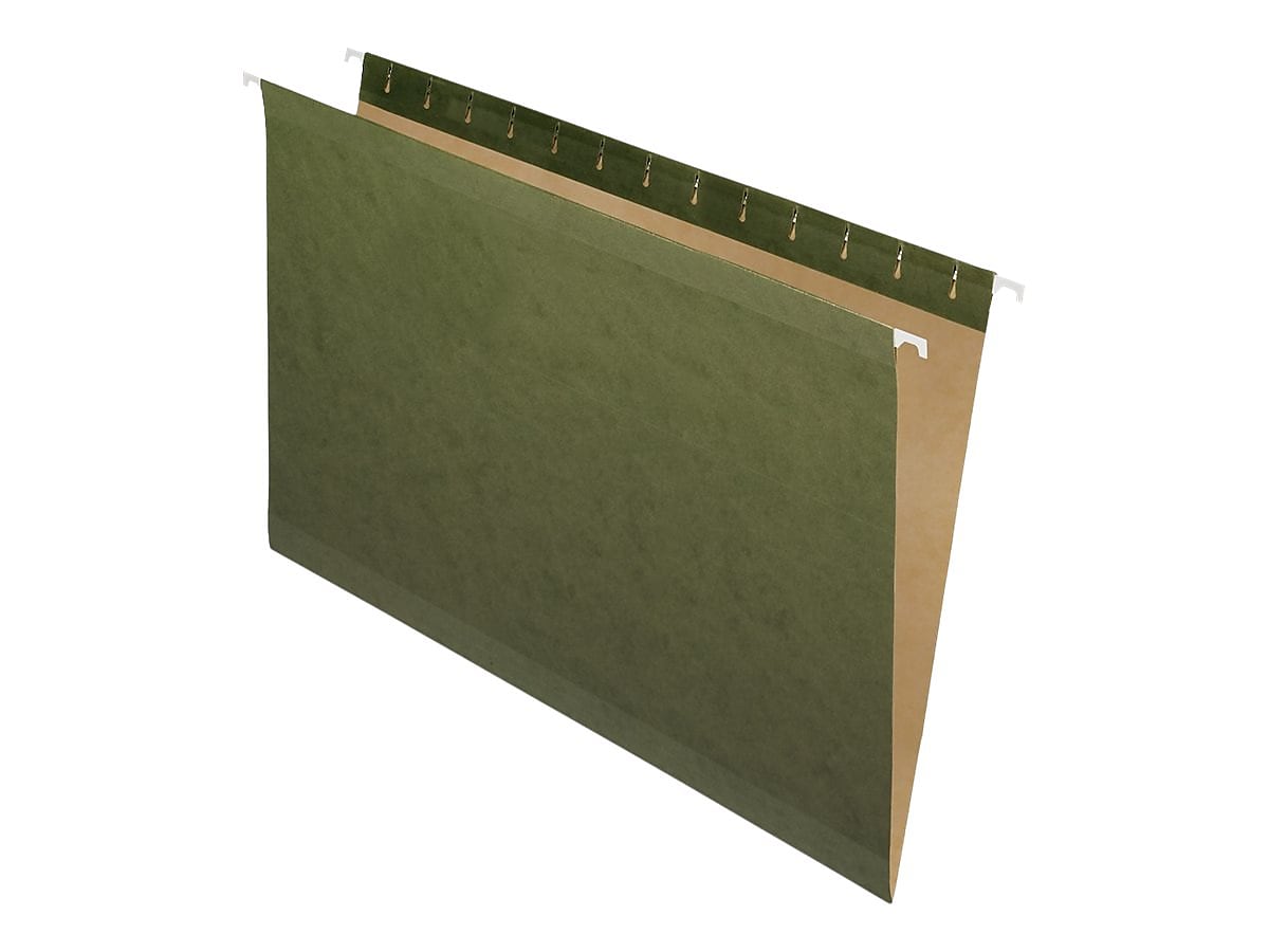 Pendaflex Hanging File Folders, Straight-Cut Tab, Legal Size, Standard Green, 25/Box