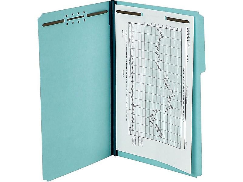 Pendaflex Heavy-Duty Classification Folders, Letter Size, Light Blue, 25/Box