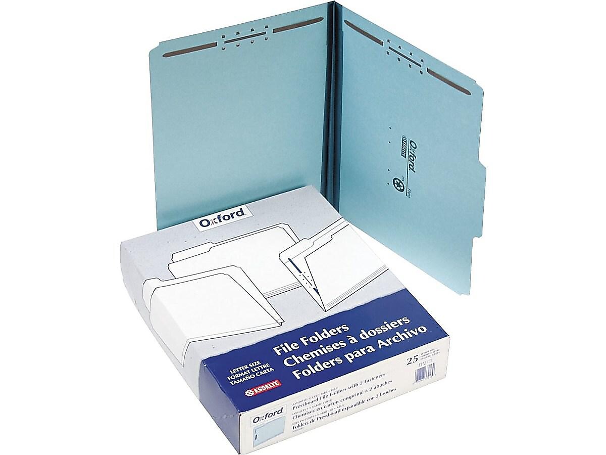 Pendaflex Heavy-Duty Classification Folders, Letter Size, Light Blue, 25/Box