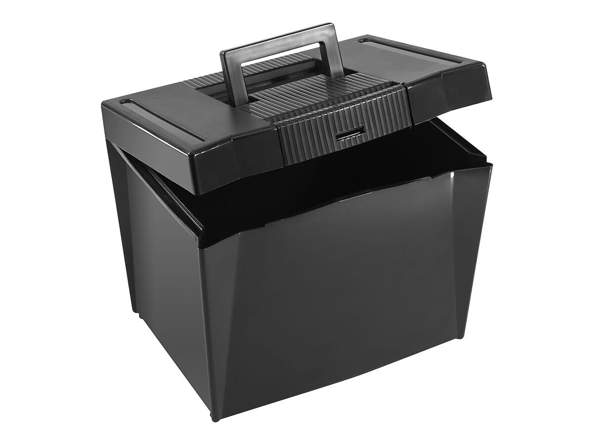 Pendaflex Portable Hanging File Box, Letter Size, Black